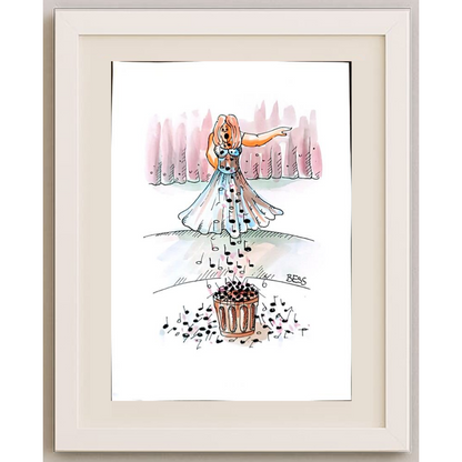 Winfred Besslich 29x21cm Orijinal Karikatür BOD01800