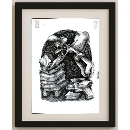 Cornel Marim Chiorean 29x21cm Orijinal Karikatür BOD01802