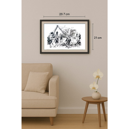 Borigen 29x21cm Orijinal Karikatür BOD01804