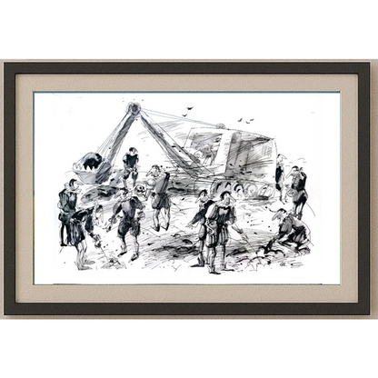 Borigen 29x21cm Orijinal Karikatür BOD01804