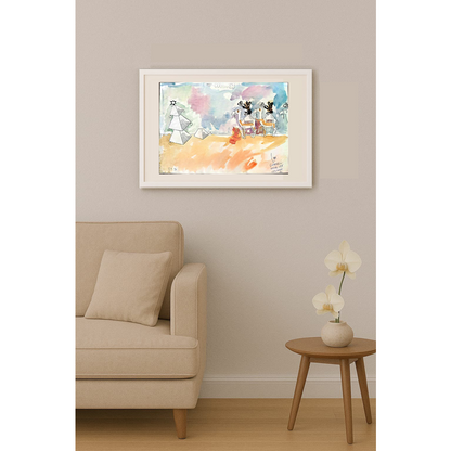 Coutarelli Kihsias 31x24cm Orijinal Karikatür BOD01808