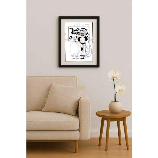 Davar Najafi 43x30cm Orijinal Karikatür BOD01809