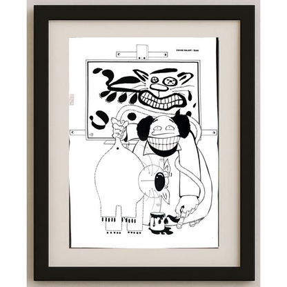 Davar Najafi 43x30cm Orijinal Karikatür BOD01809