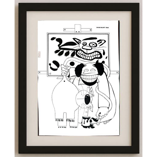 Davar Najafi 43x30cm Orijinal Karikatür BOD01809