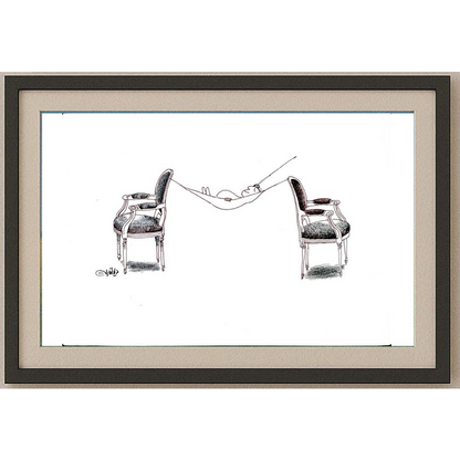 Ali Divandari 29x21cm Orijinal Karikatür BOD01813