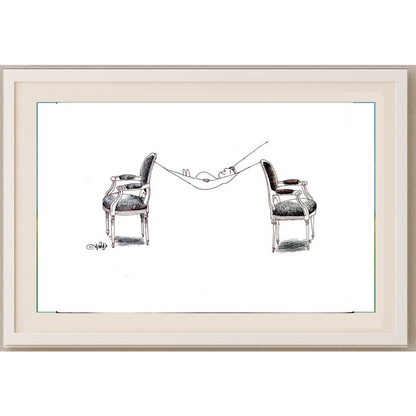 Ali Divandari 29x21cm Orijinal Karikatür BOD01813