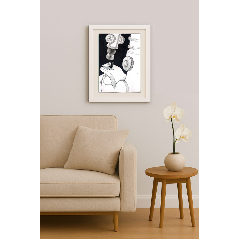 Ali Divandari 29x21cm Orijinal Karikatür BOD01814