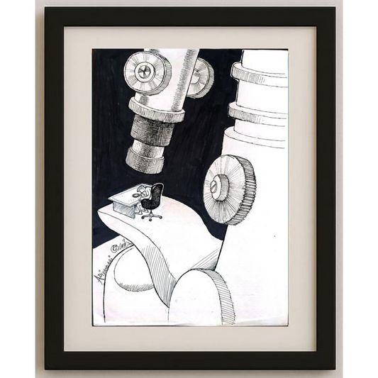 Ali Divandari 29x21cm Orijinal Karikatür BOD01814