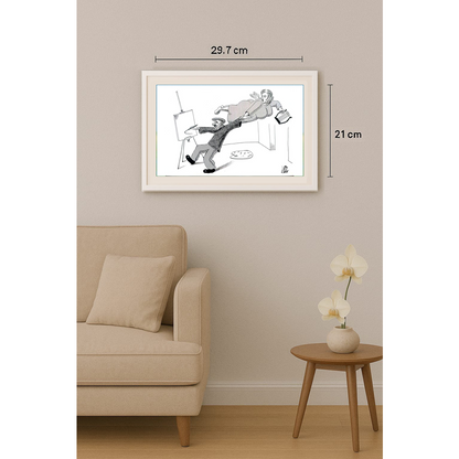 Victor Molev 29x21cm Orijinal Karikatür BOD01821