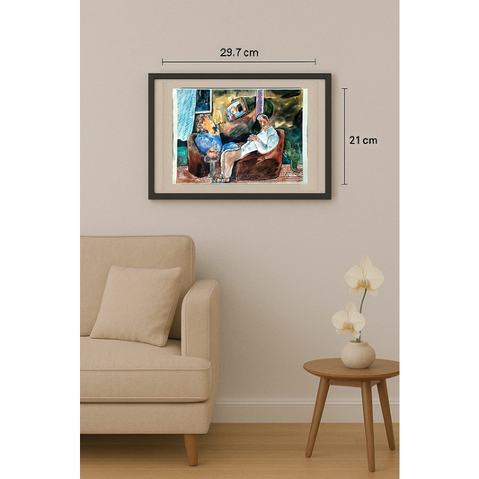 Baniasadi Mohammad Ali 29x21cm Orijinal Karikatür BOD01830