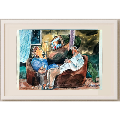 Baniasadi Mohammad Ali 29x21cm Orijinal Karikatür BOD01830