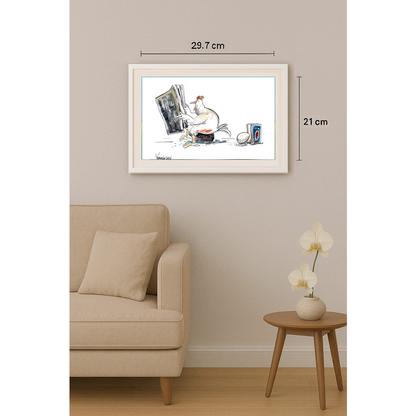 Baniasadi Mohammad Ali 29x21cm Orijinal Karikatür BOD01832