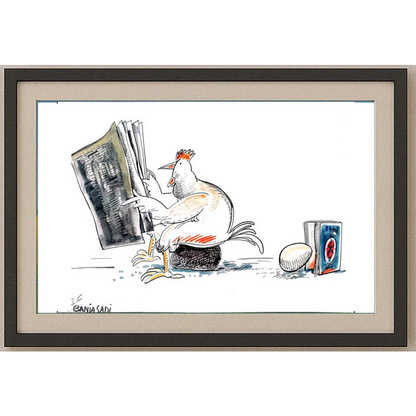 Baniasadi Mohammad Ali 29x21cm Orijinal Karikatür BOD01832