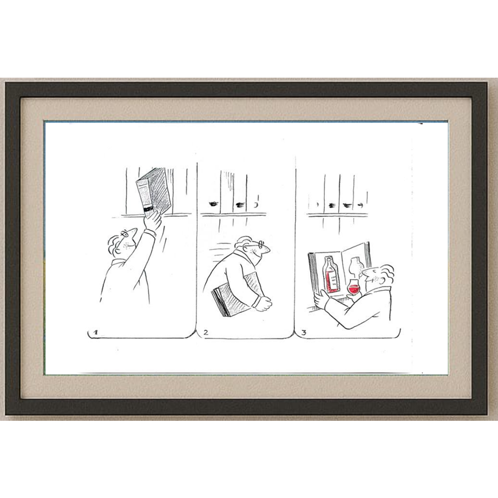 Wolfgang Schlegel 29x21cm Orijinal Karikatür BOD01833