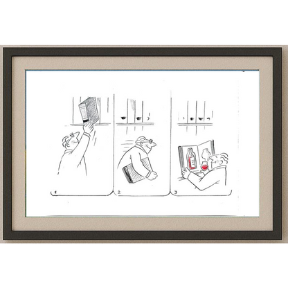 Wolfgang Schlegel 29x21cm Orijinal Karikatür BOD01833