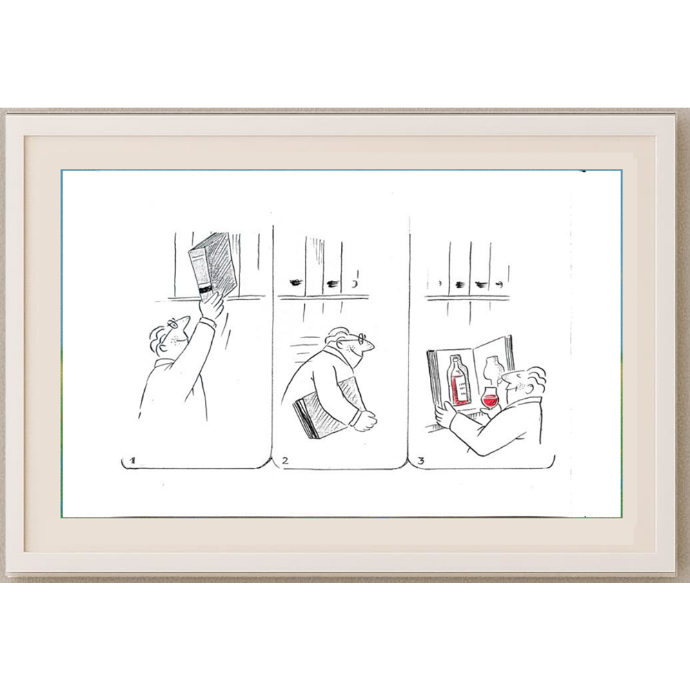 Wolfgang Schlegel 29x21cm Orijinal Karikatür BOD01833