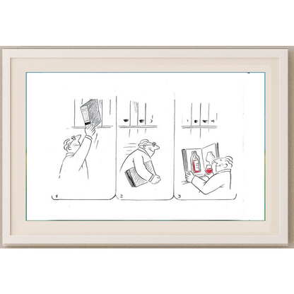 Wolfgang Schlegel 29x21cm Orijinal Karikatür BOD01833