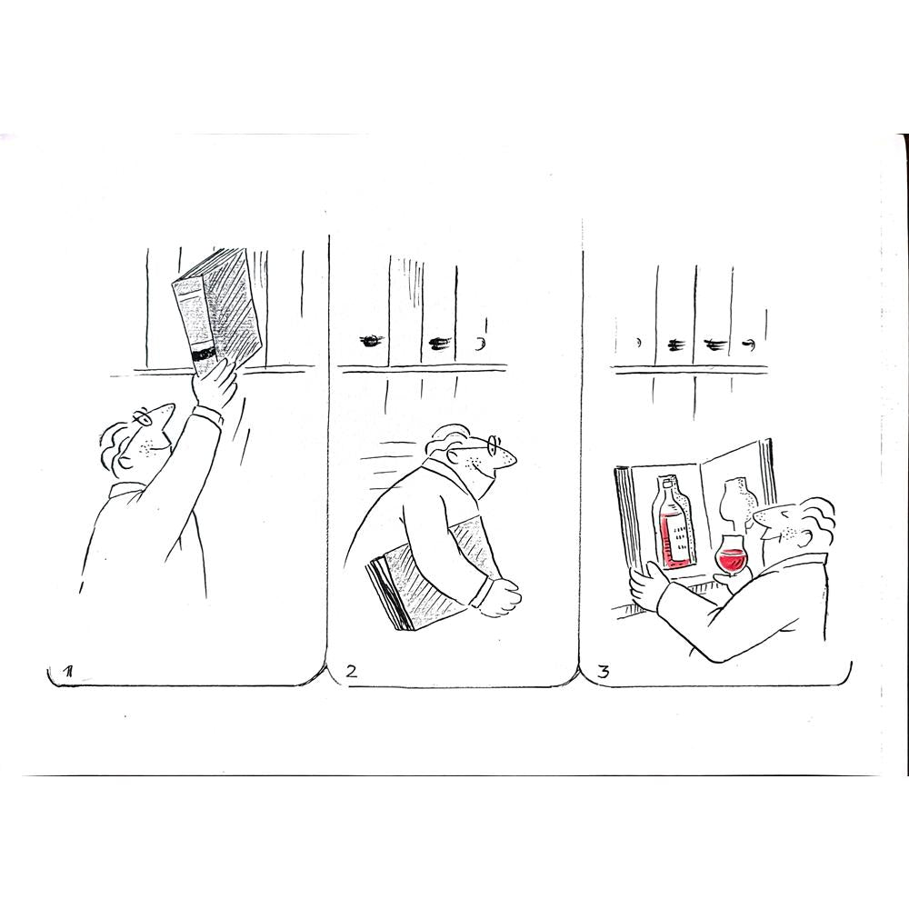 Wolfgang Schlegel 29x21cm Orijinal Karikatür BOD01833