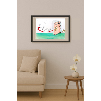 Carlo Sterpone 27x18cm Orijinal Karikatür BOD01835