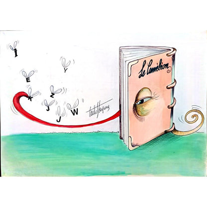 Carlo Sterpone 27x18cm Orijinal Karikatür BOD01835