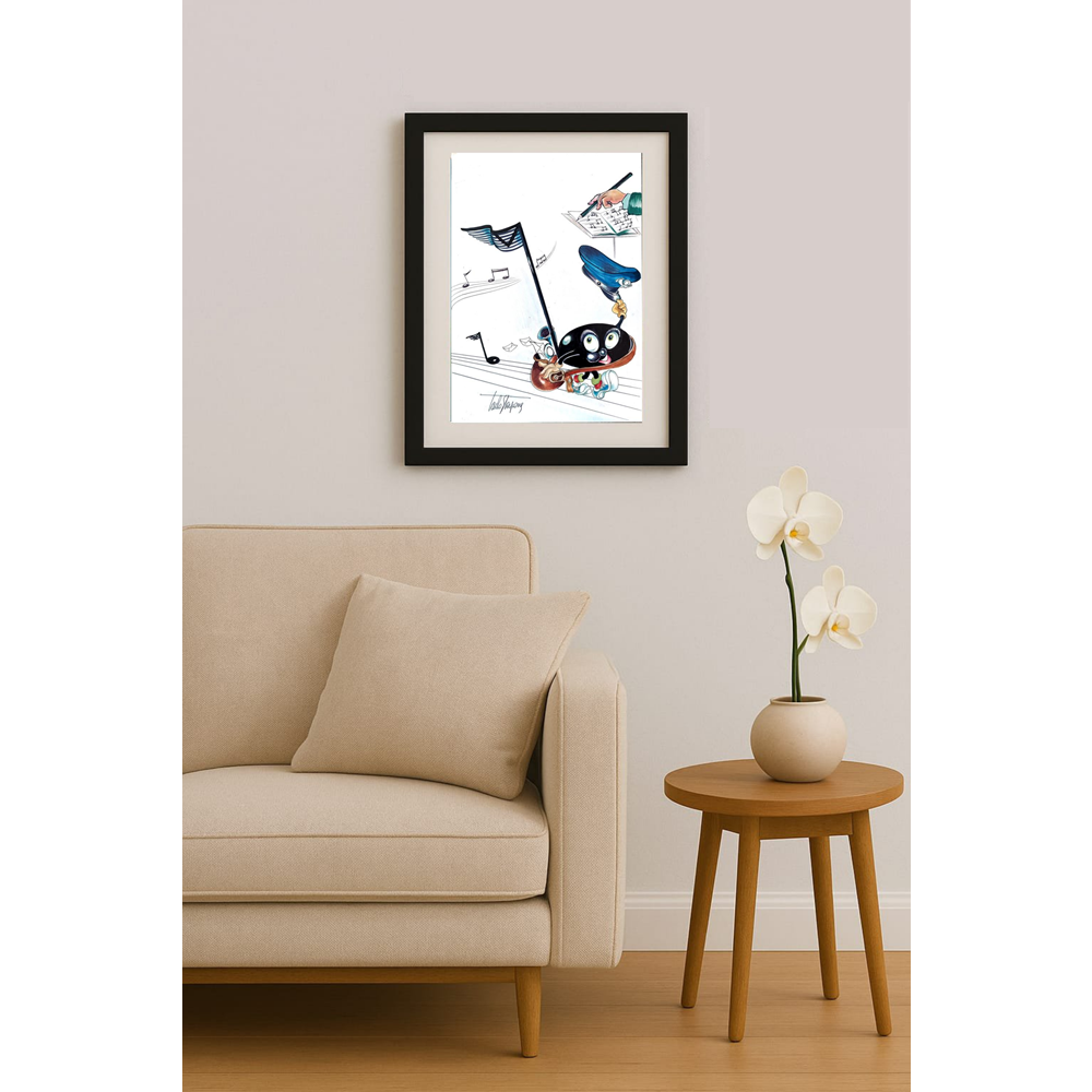 Carlo Sterpone 27x18cm Orijinal Karikatür BOD01837