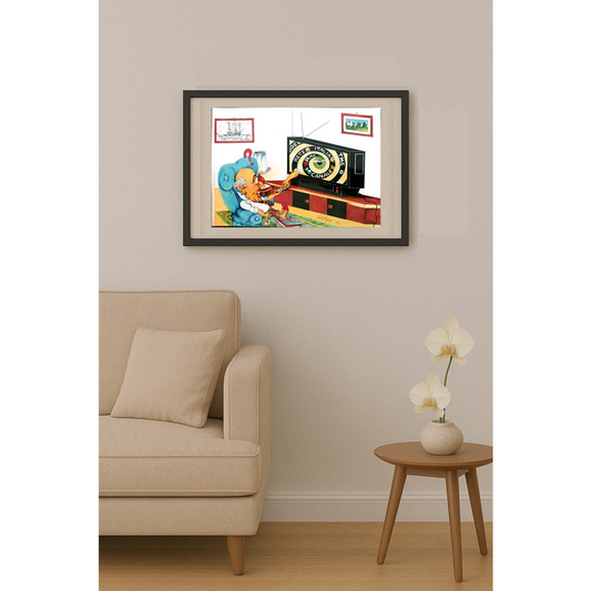 Carlo Sterpone 27x18cm Orijinal Karikatür BOD01838