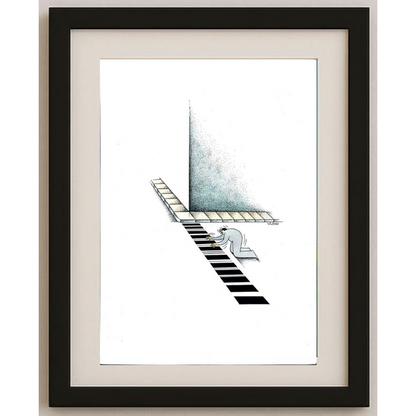 Vladimiras Beresniovas 29x21cm Orijinal Karikatür BOD01839