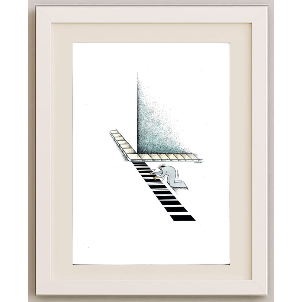 Vladimiras Beresniovas 29x21cm Orijinal Karikatür BOD01839