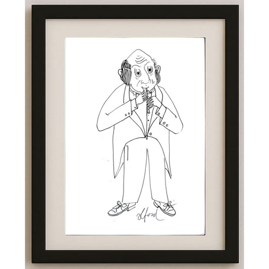 Vosters Richard Francis 29x21cm Orijinal Karikatür BOD01843