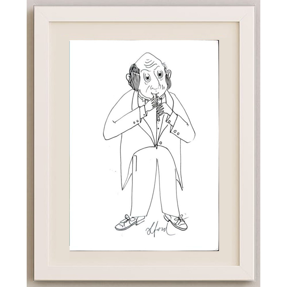 Vosters Richard Francis 29x21cm Orijinal Karikatür BOD01843