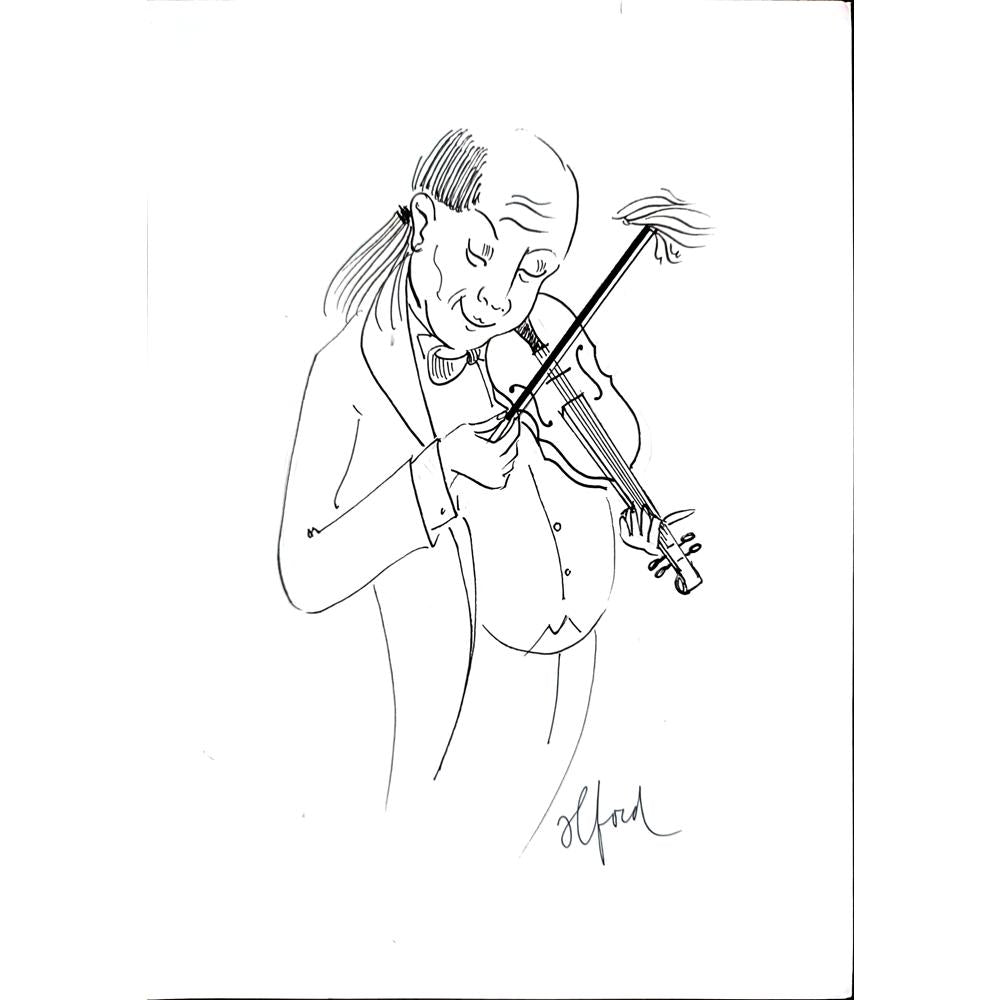 Vosters Richard Francis 29x21cm Orijinal Karikatür BOD01845