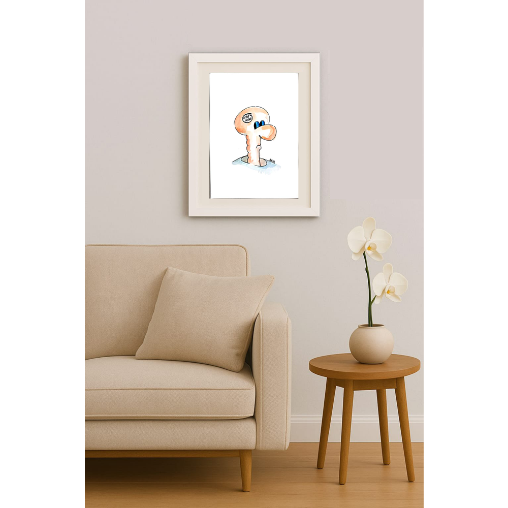 Winfred Besslich 29x21cm Orijinal Karikatür BOD01846