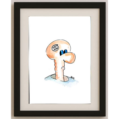 Winfred Besslich 29x21cm Orijinal Karikatür BOD01846