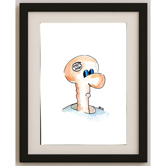 Winfred Besslich 29x21cm Orijinal Karikatür BOD01846