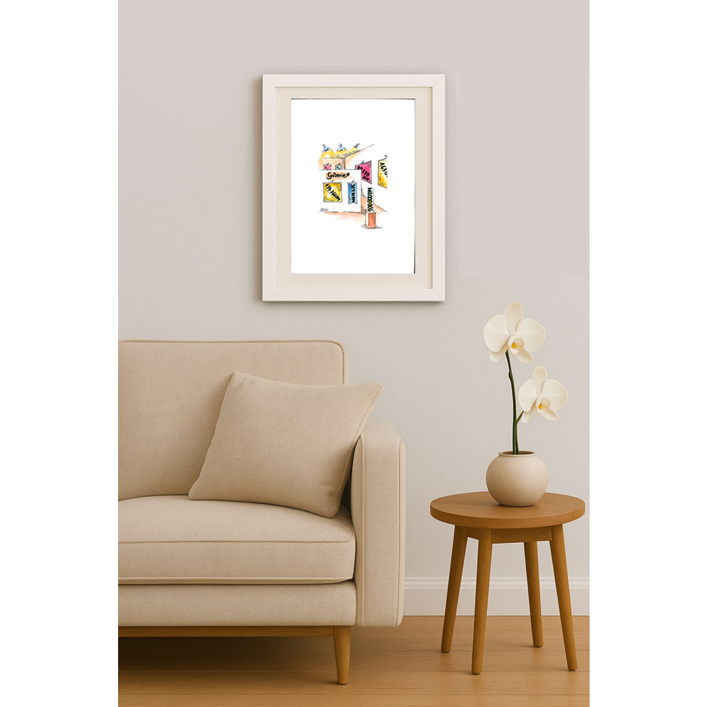 Winfred Besslich 29x21cm Orijinal Karikatür BOD01847