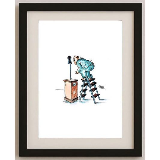 Winfred Besslich 29x21cm Orijinal Karikatür BOD01851