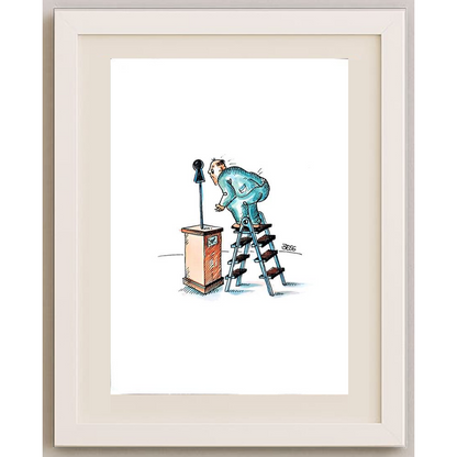 Winfred Besslich 29x21cm Orijinal Karikatür BOD01851