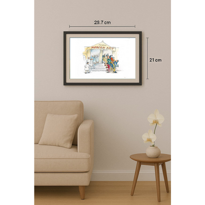 Wolfgang Schlegel 29x21cm Orijinal Karikatür BOD01859