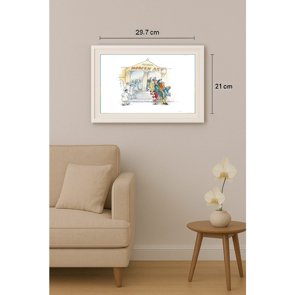 Wolfgang Schlegel 29x21cm Orijinal Karikatür BOD01859