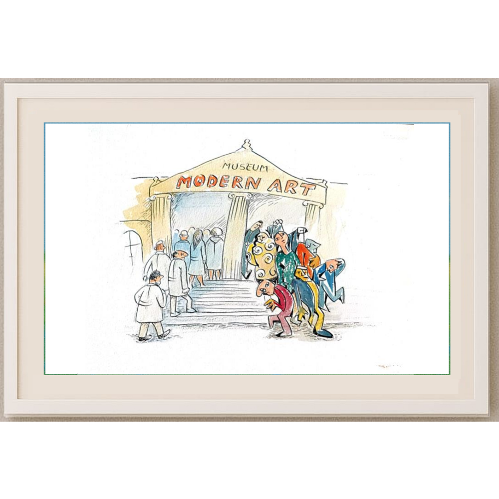 Wolfgang Schlegel 29x21cm Orijinal Karikatür BOD01859