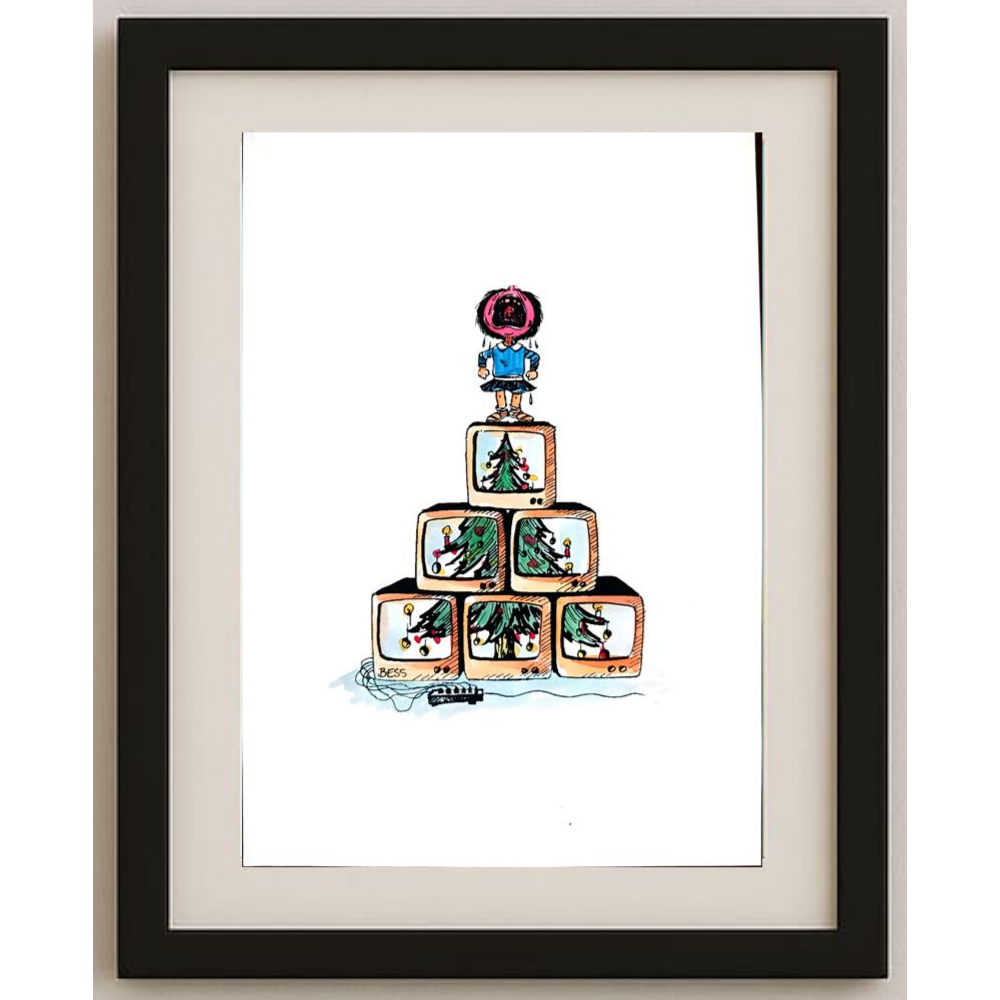 Winfred Besslich 29x21cm Orijinal Karikatür BOD01863