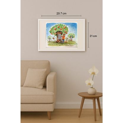 Andre Pijet 29x21cm Orijinal Karikatür BOD01864