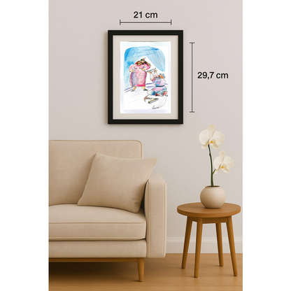 Baniasadi Mohammad Ali 29x21cm Orijinal Karikatür BOD01865