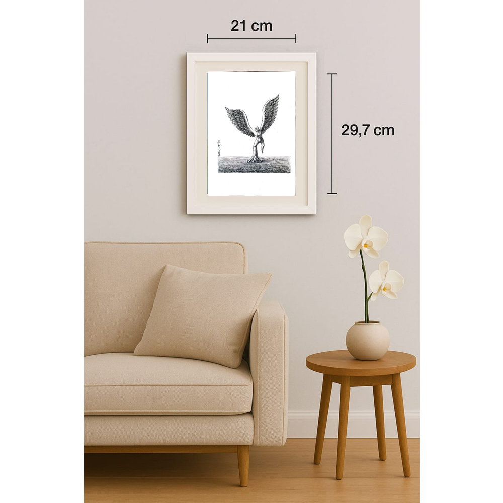 Anton Dragos 29x21cm Orijinal Karikatür BOD01867