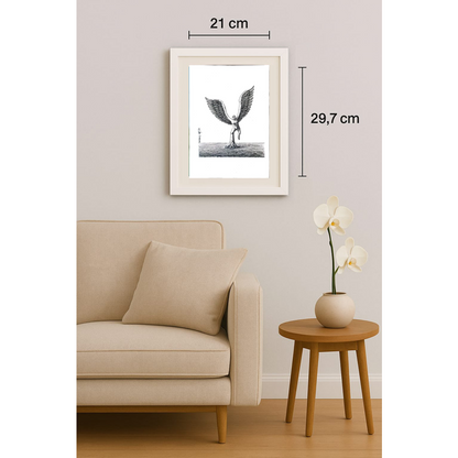 Anton Dragos 29x21cm Orijinal Karikatür BOD01867