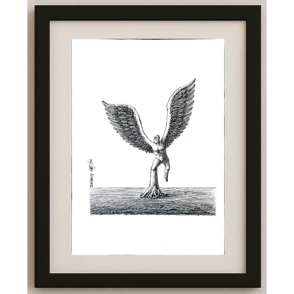 Anton Dragos 29x21cm Orijinal Karikatür BOD01867