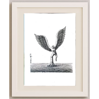 Anton Dragos 29x21cm Orijinal Karikatür BOD01867