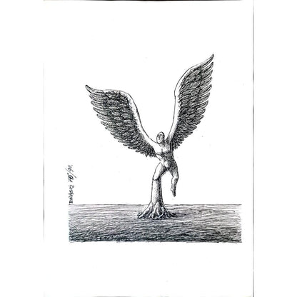 Anton Dragos 29x21cm Orijinal Karikatür BOD01867