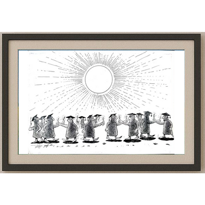 Ali Divandari 29x21cm Orijinal Karikatür BOD01880