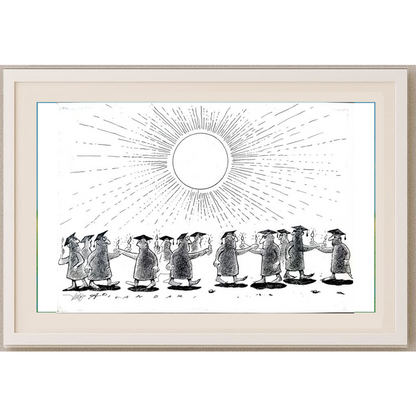 Ali Divandari 29x21cm Orijinal Karikatür BOD01880